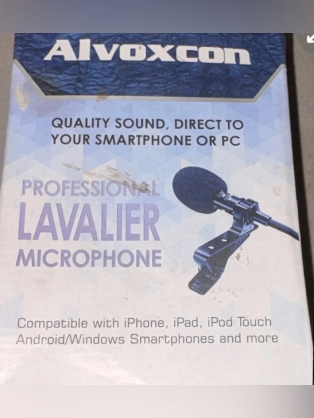 Professional Lavalier Microphone - Black